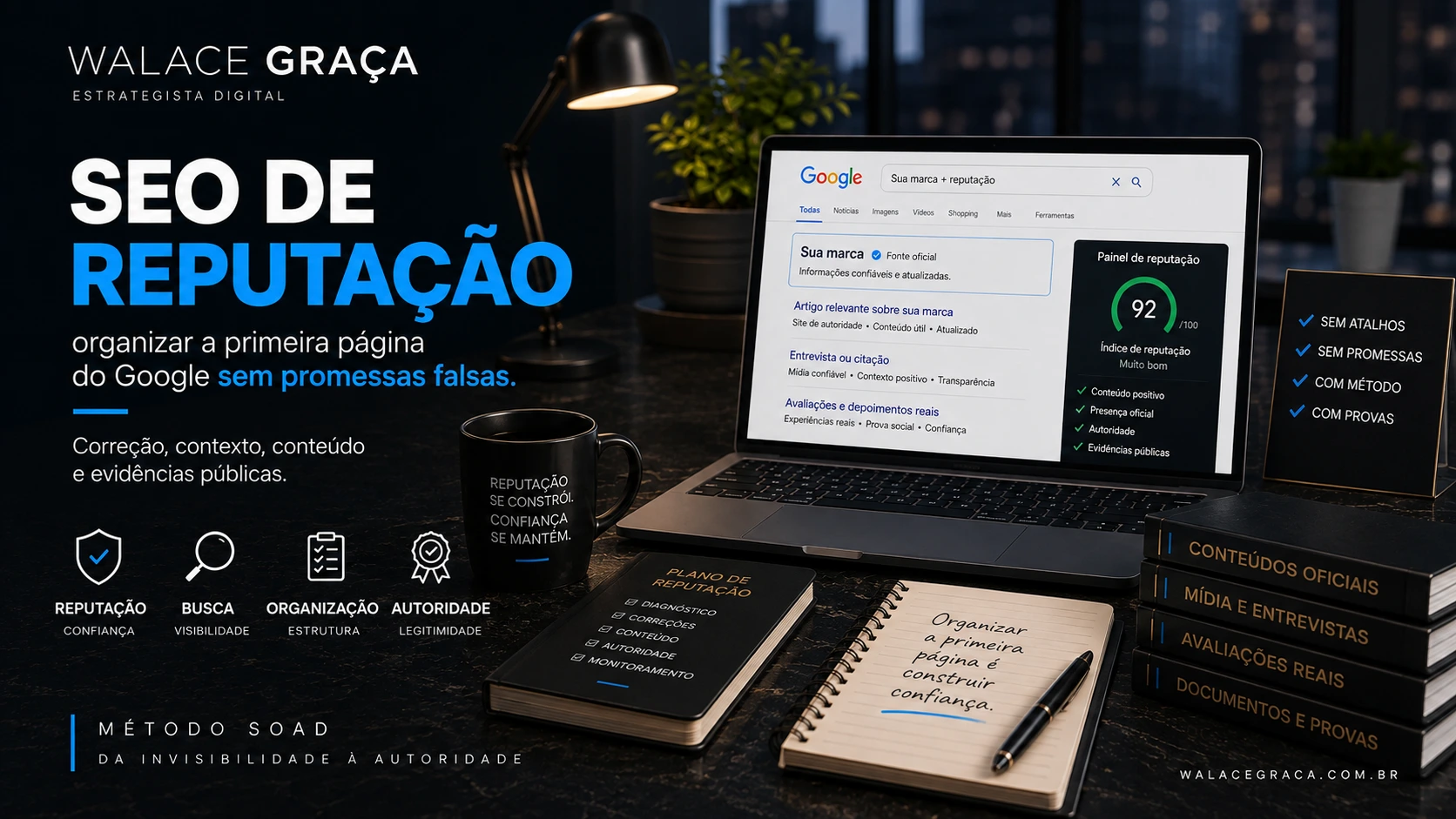 SEO de reputação: como organizar a primeira página do Google sem promessas falsas